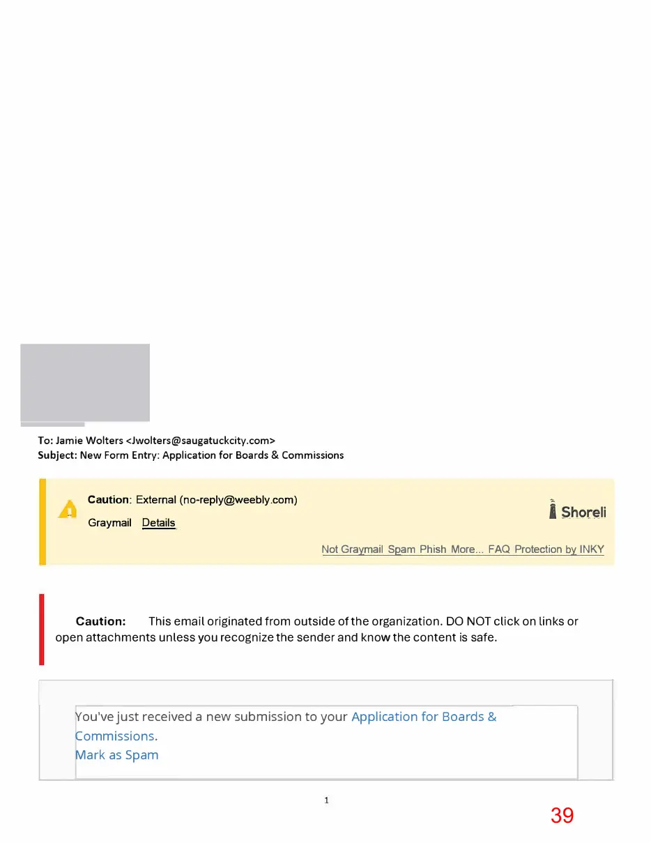 Page 39 of the packet; its text follows