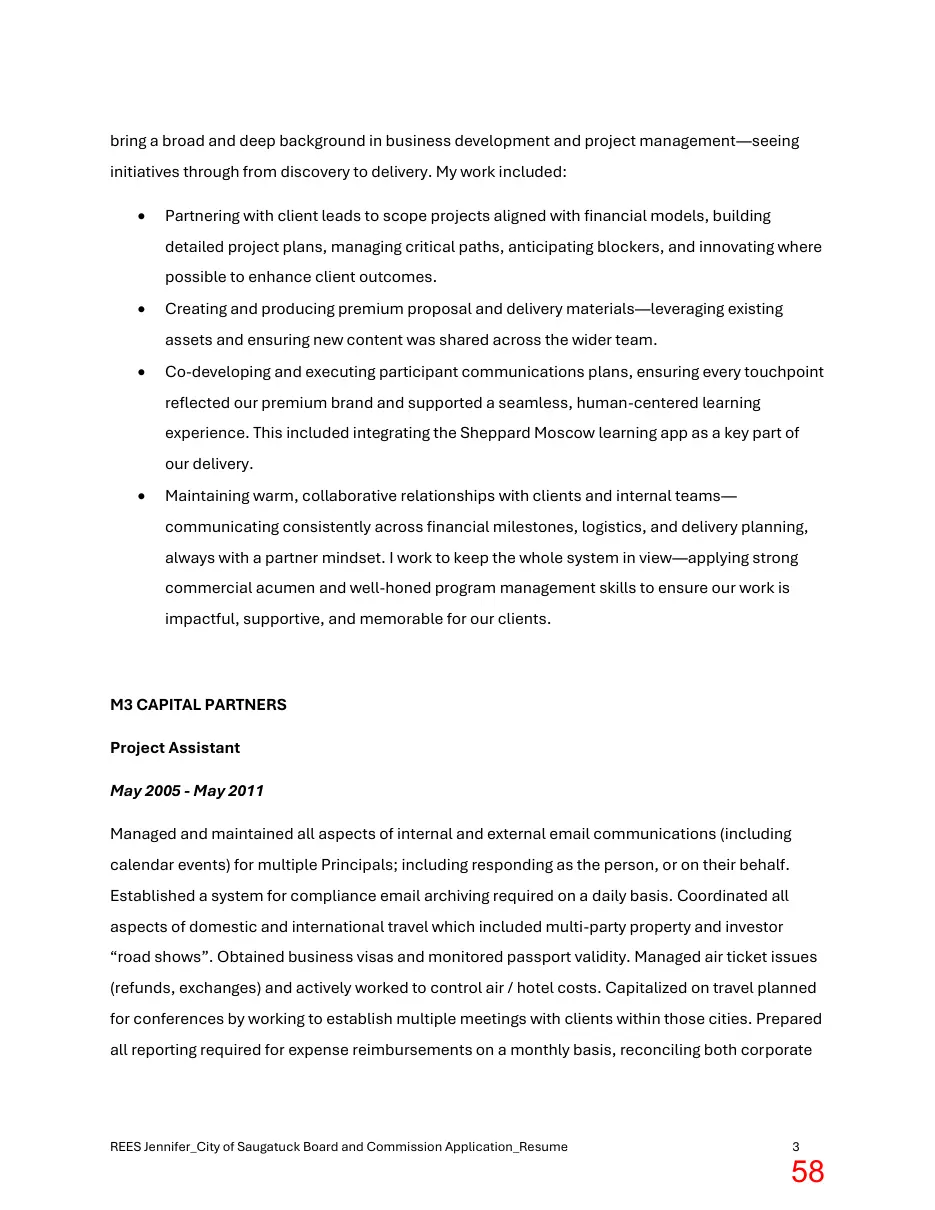 Page 58 of the packet; its text follows