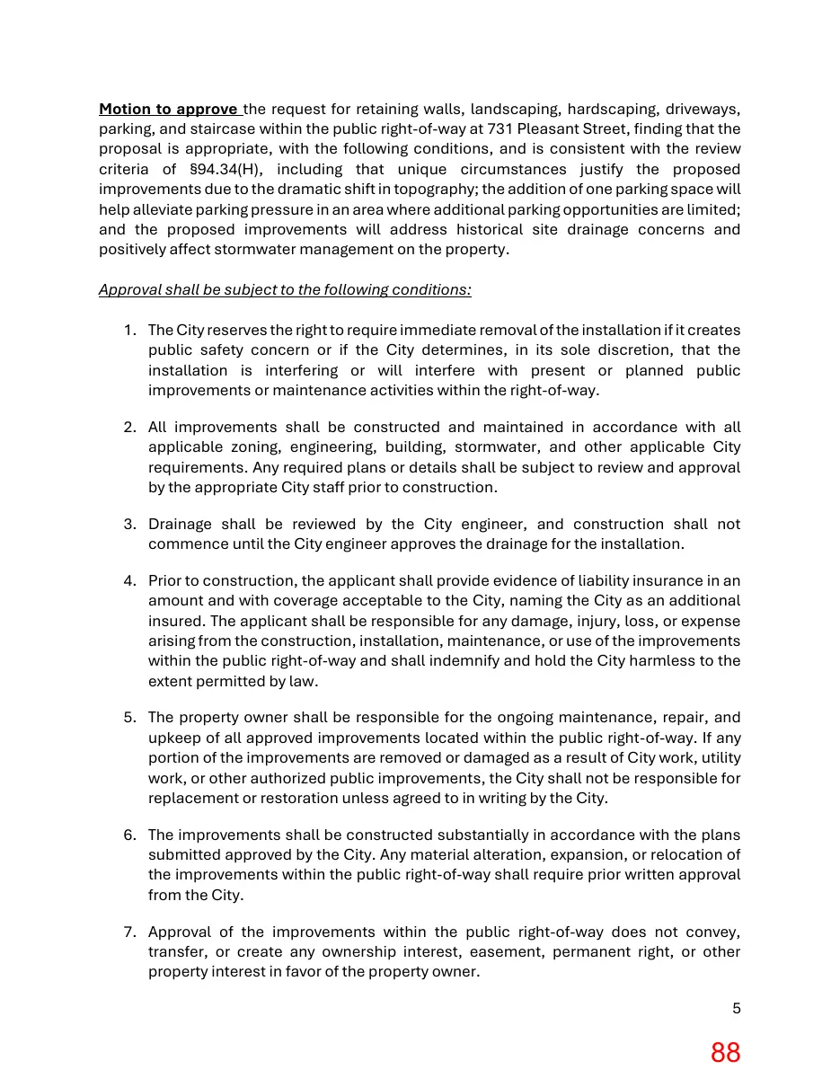 Page 88 of the packet; its text follows