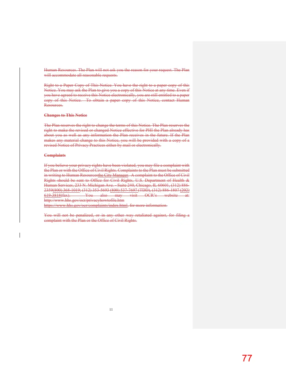 Page 77 of the packet; its text follows