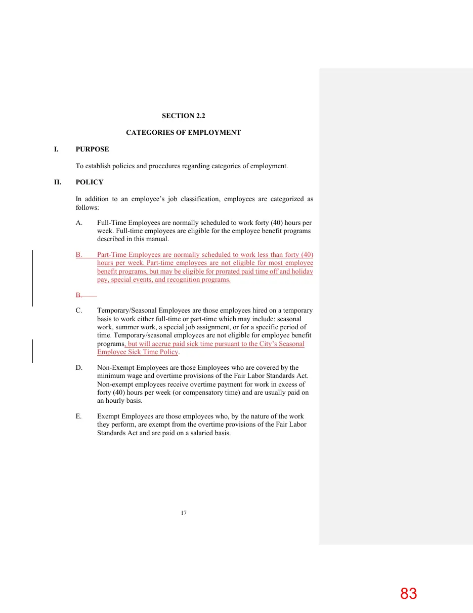 Page 83 of the packet; its text follows