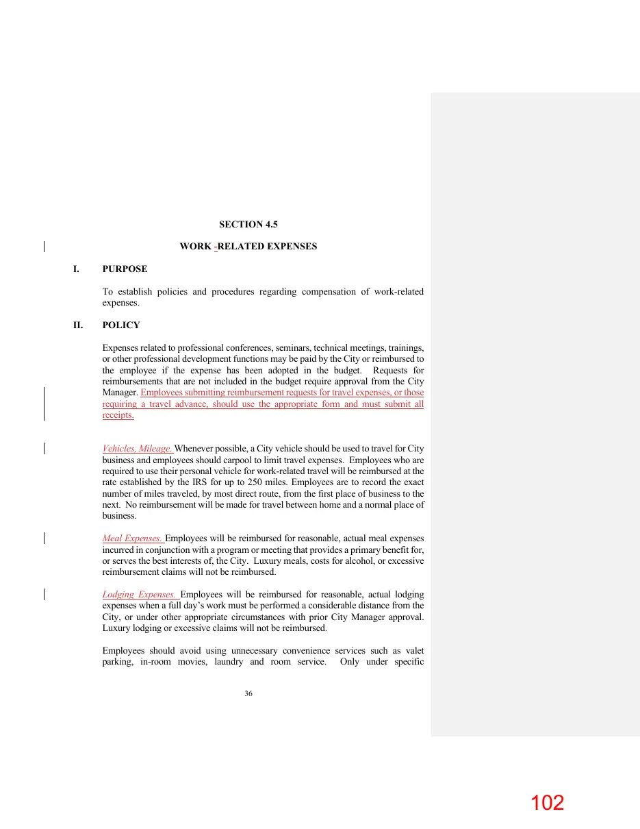 Page 102 of the packet; its text follows