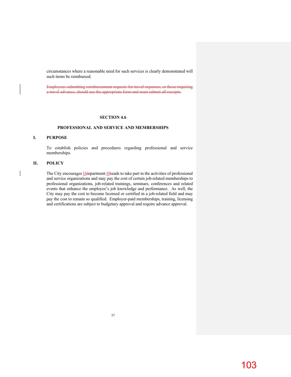 Page 103 of the packet; its text follows