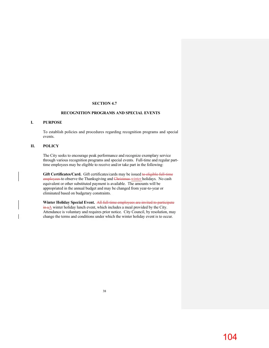 Page 104 of the packet; its text follows