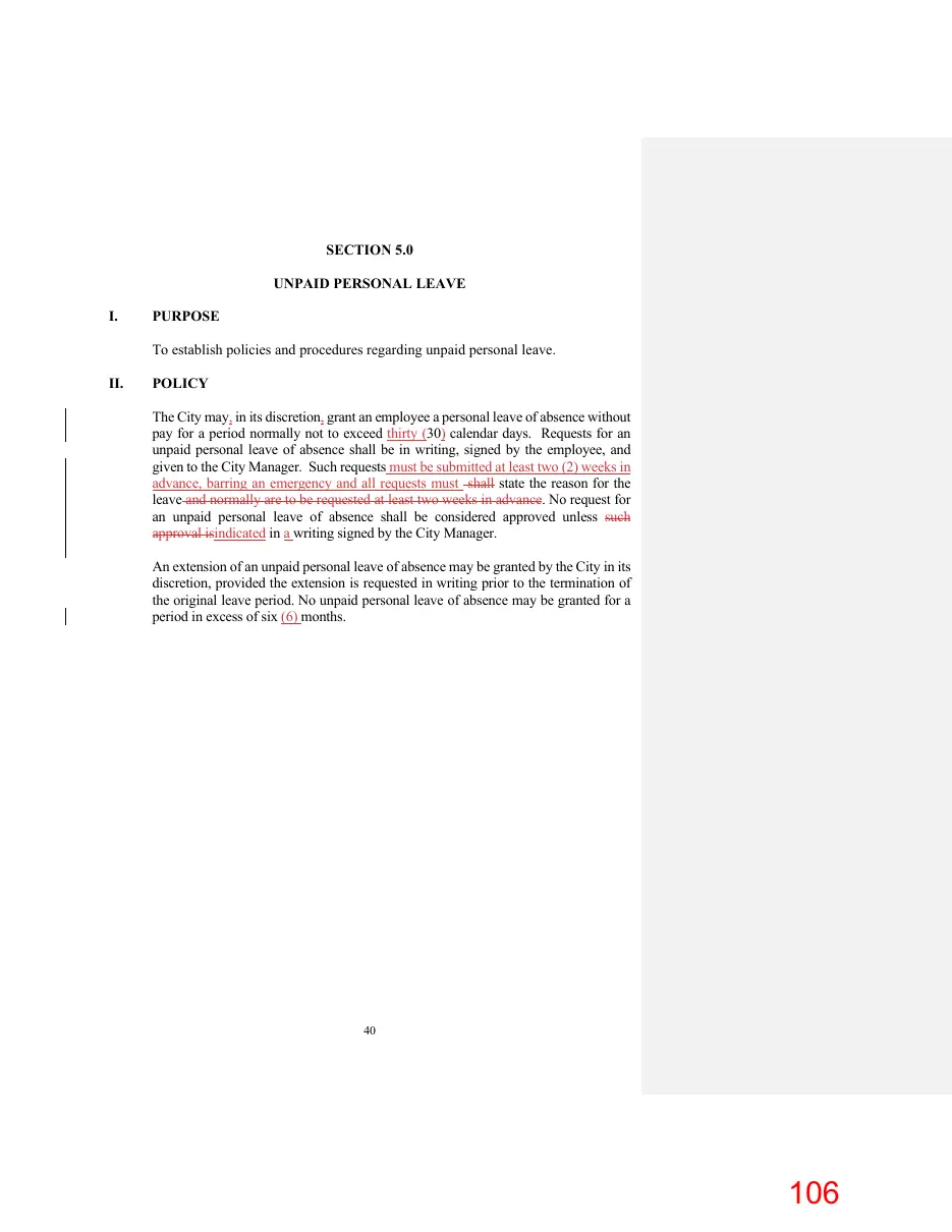 Page 106 of the packet; its text follows