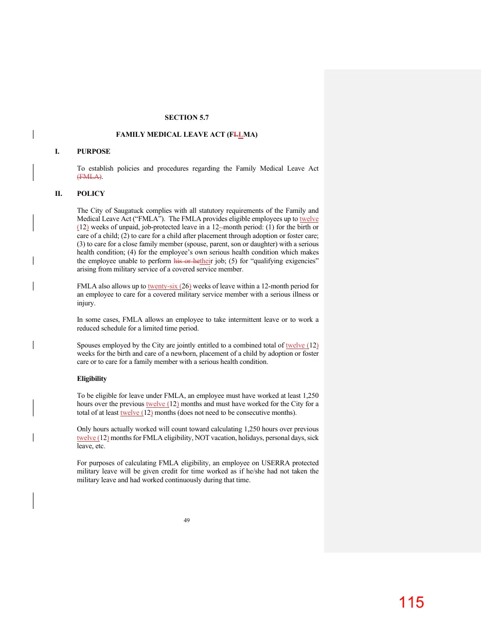 Page 115 of the packet; its text follows