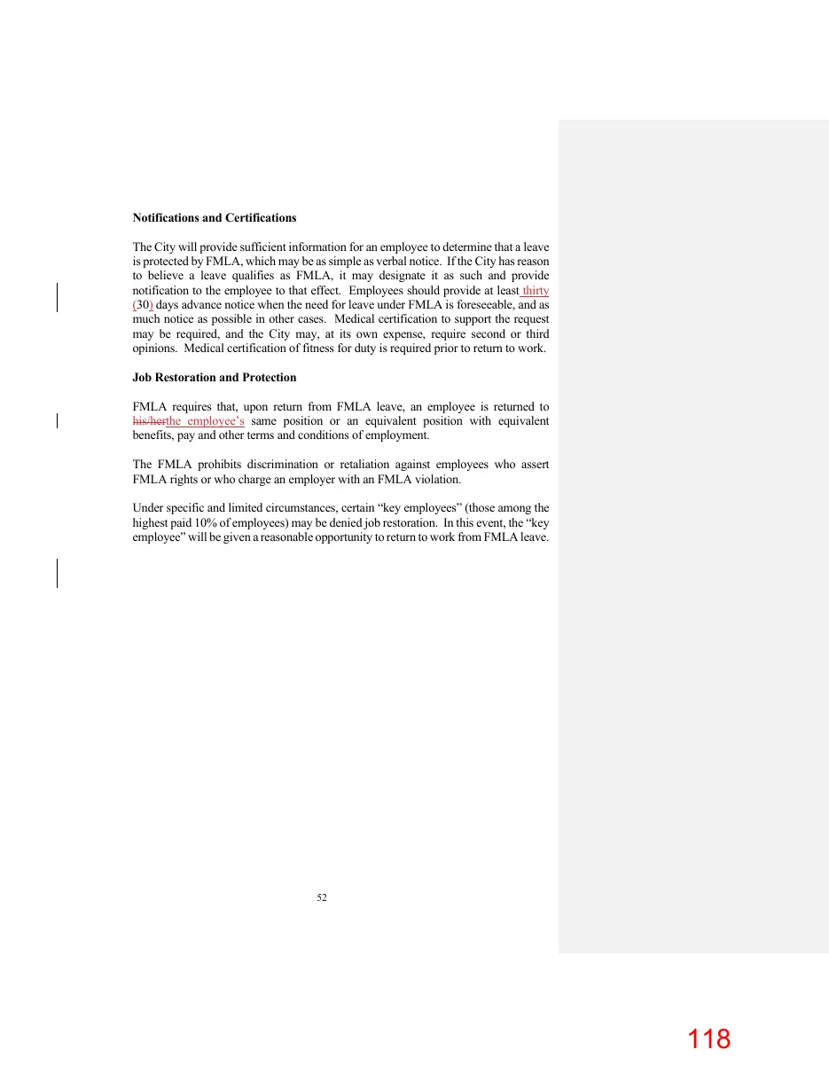 Page 118 of the packet; its text follows