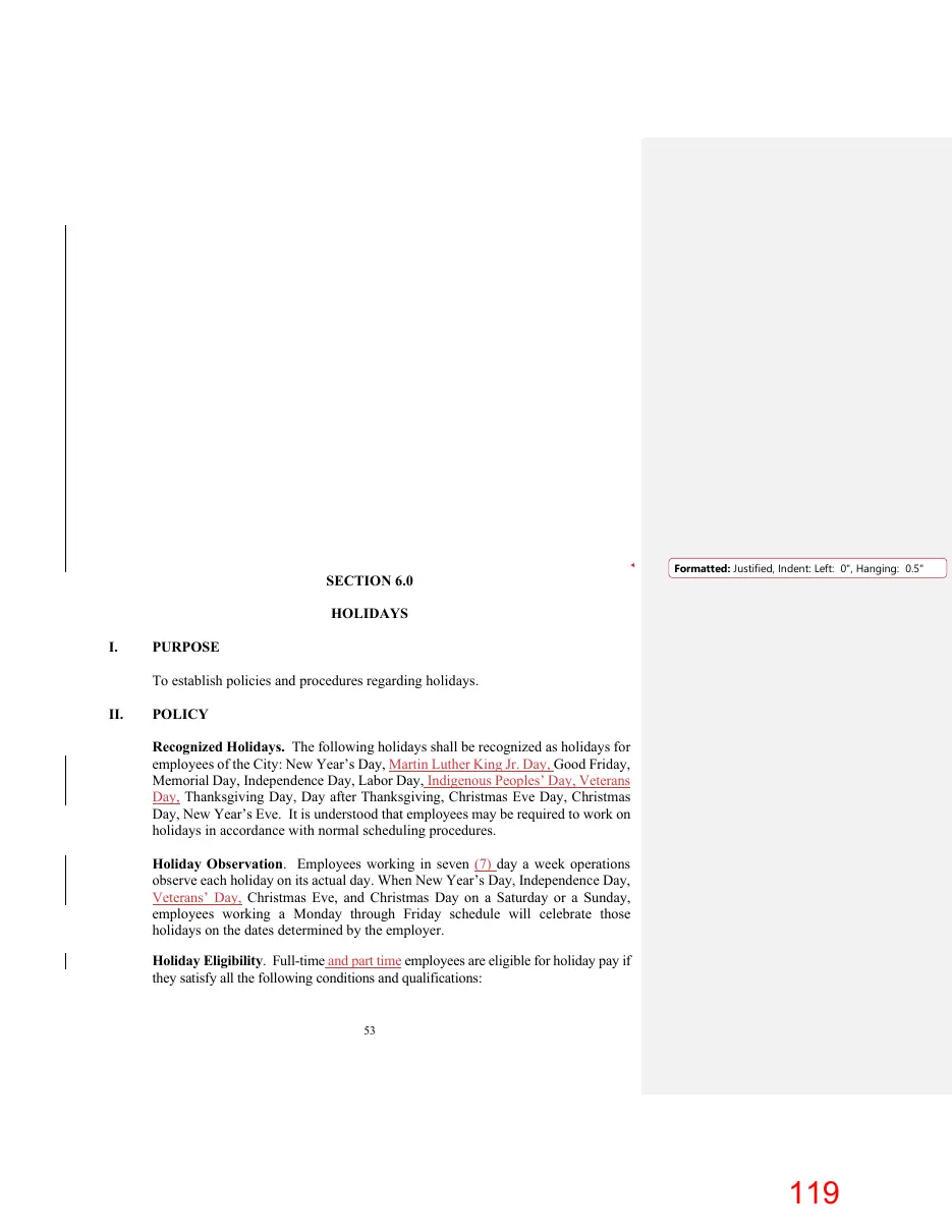 Page 119 of the packet; its text follows