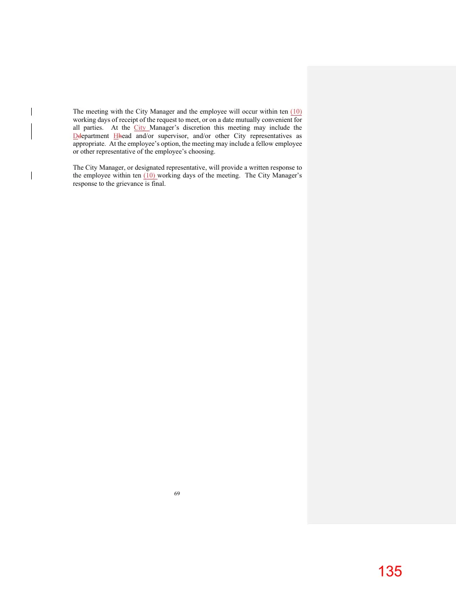 Page 135 of the packet; its text follows