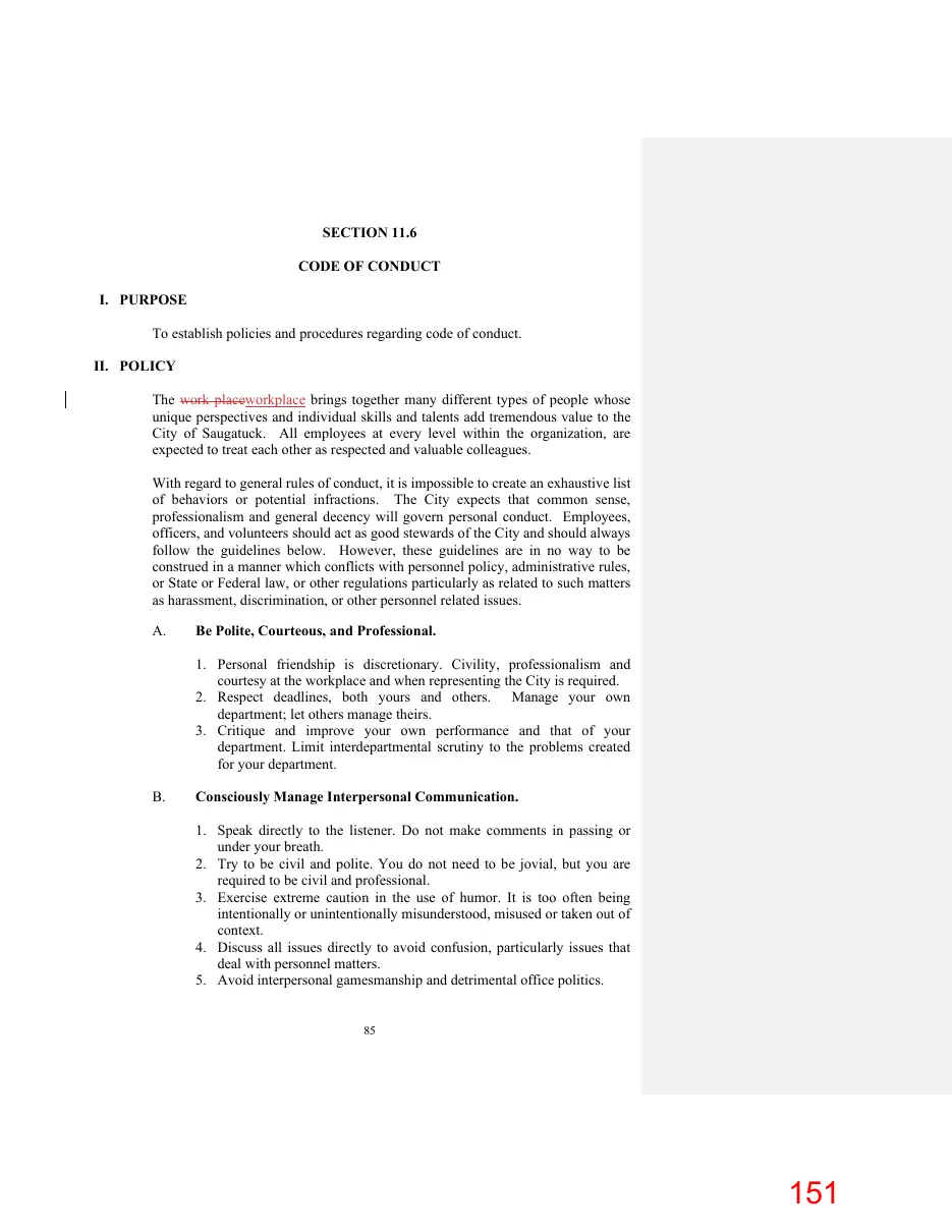 Page 151 of the packet; its text follows