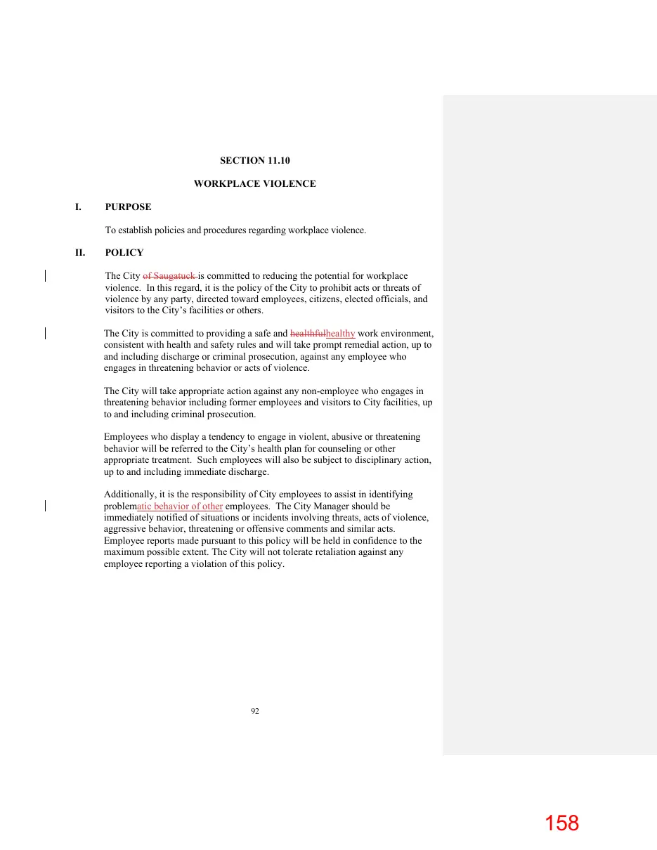 Page 158 of the packet; its text follows