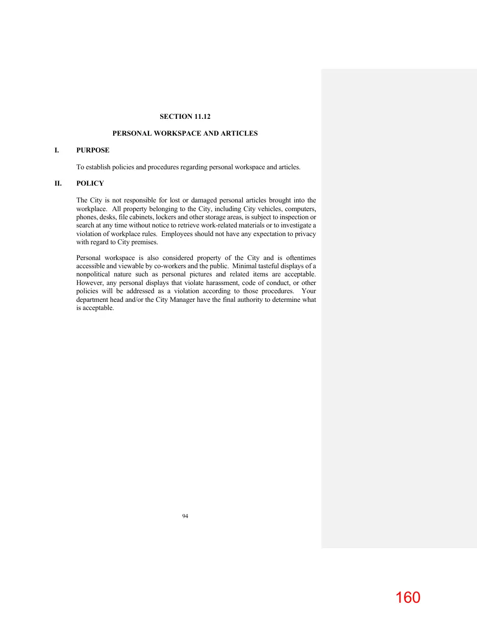 Page 160 of the packet; its text follows