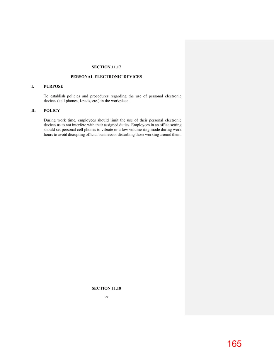 Page 165 of the packet; its text follows
