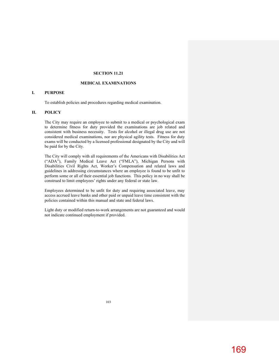 Page 169 of the packet; its text follows