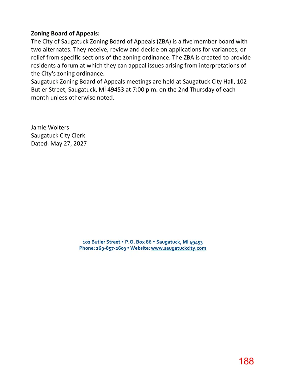 Page 188 of the packet; its text follows