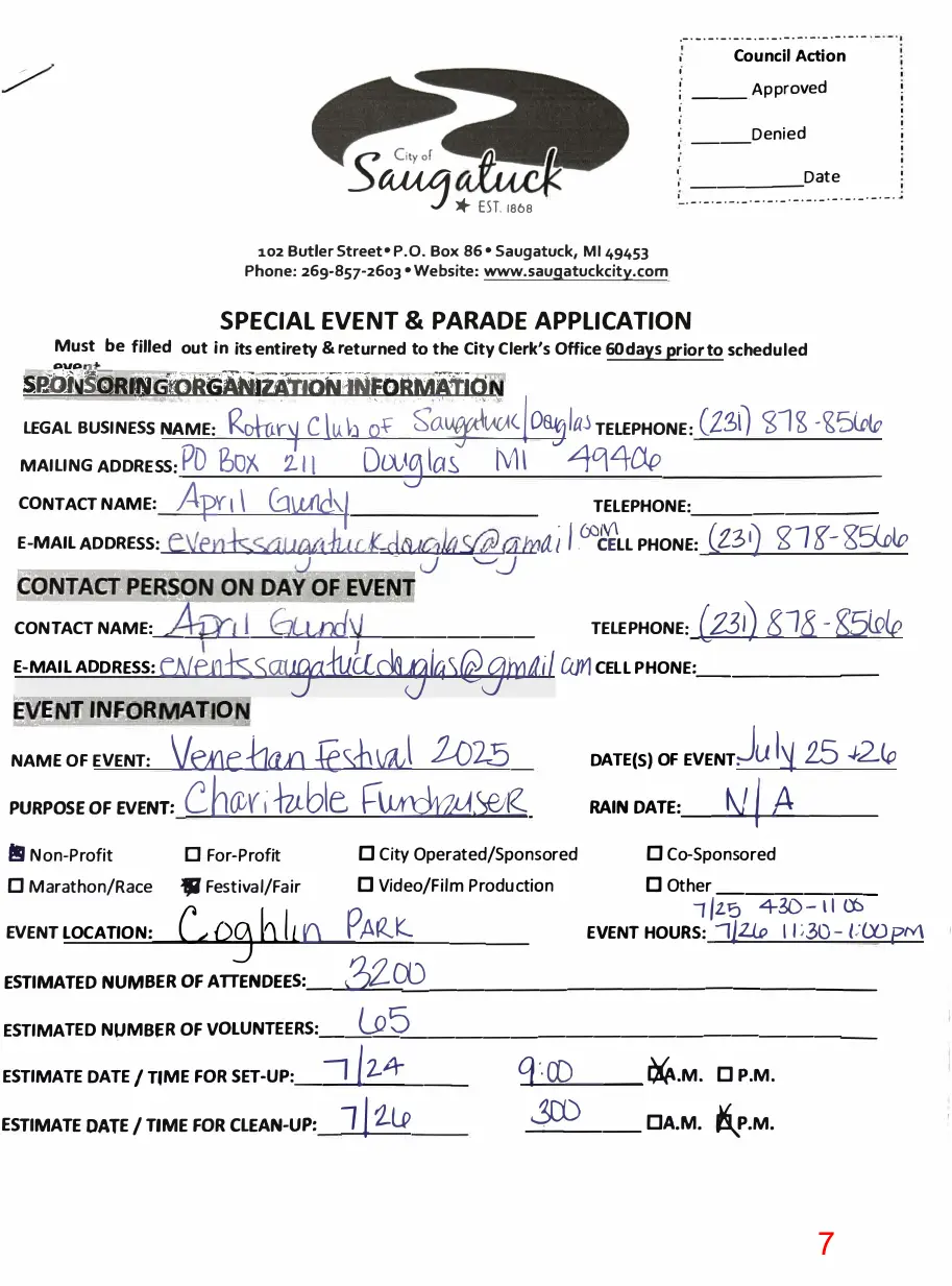 Page 7 of the packet; its text follows