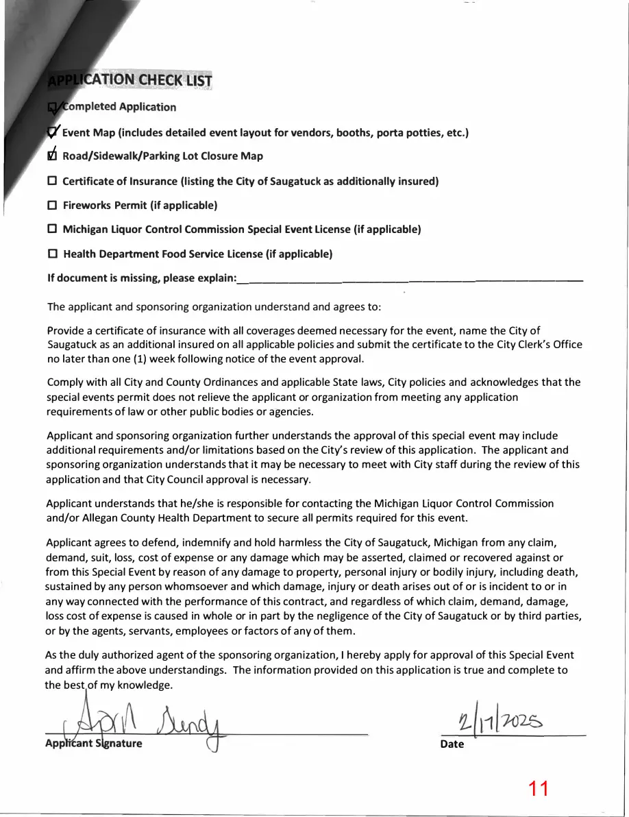 Page 11 of the packet; its text follows