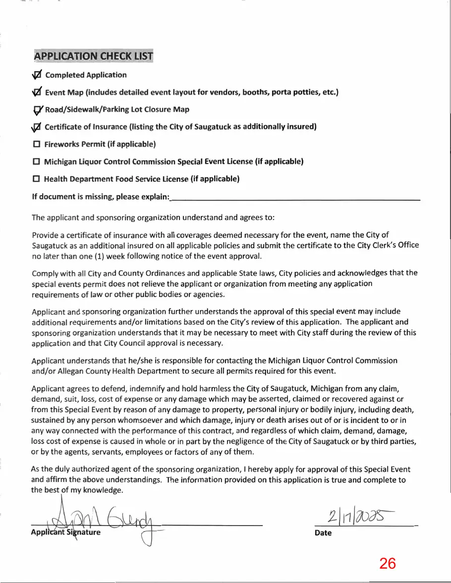Page 26 of the packet, a scanned page