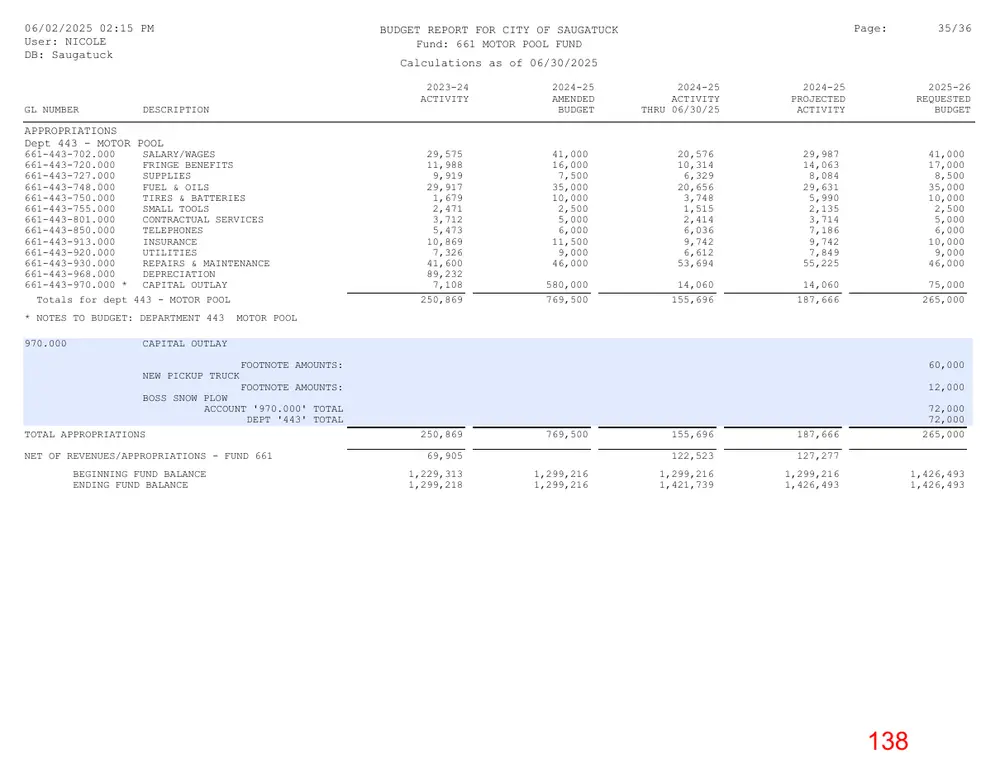 Page 138 of the packet; its text follows