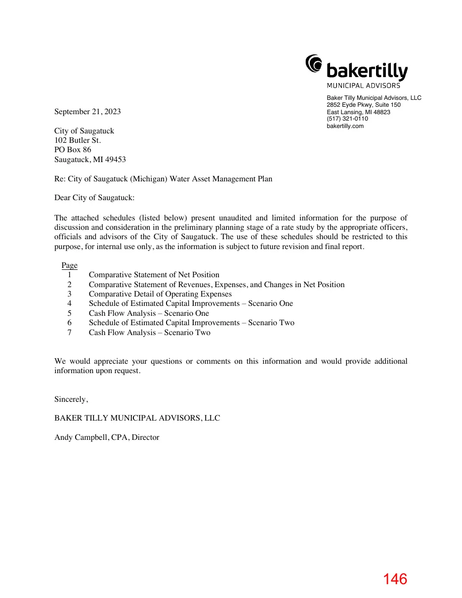Page 146 of the packet; its text follows