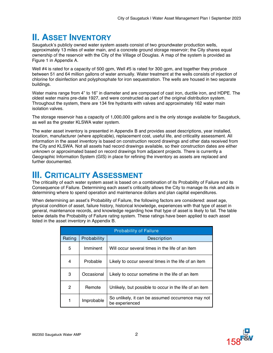 Page 158 of the packet; its text follows