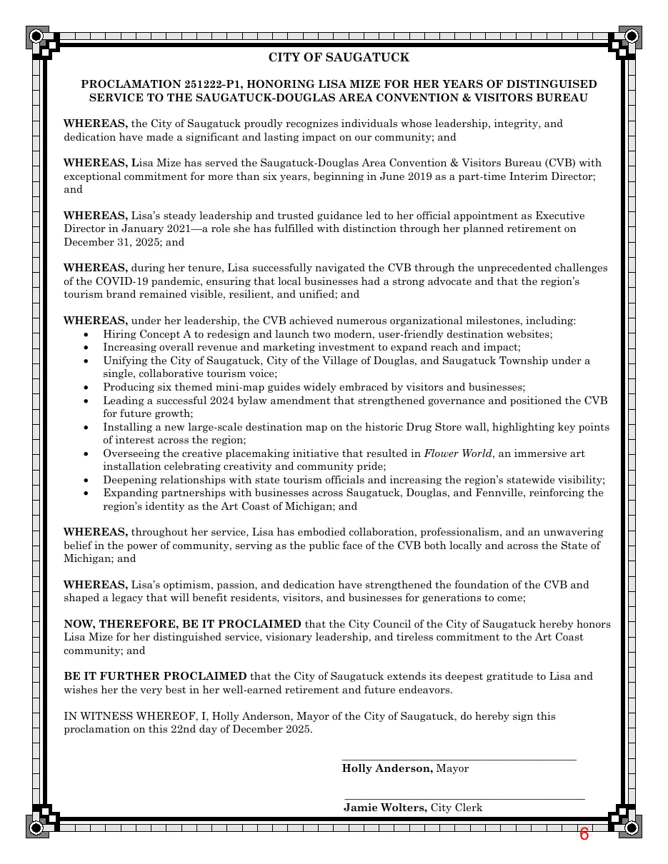 Page 6 of the packet; its text follows