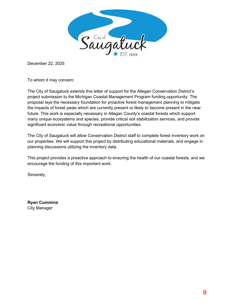 Page 9 of the packet; its text follows