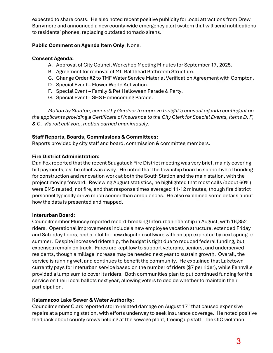 Page 3 of the packet; its text follows