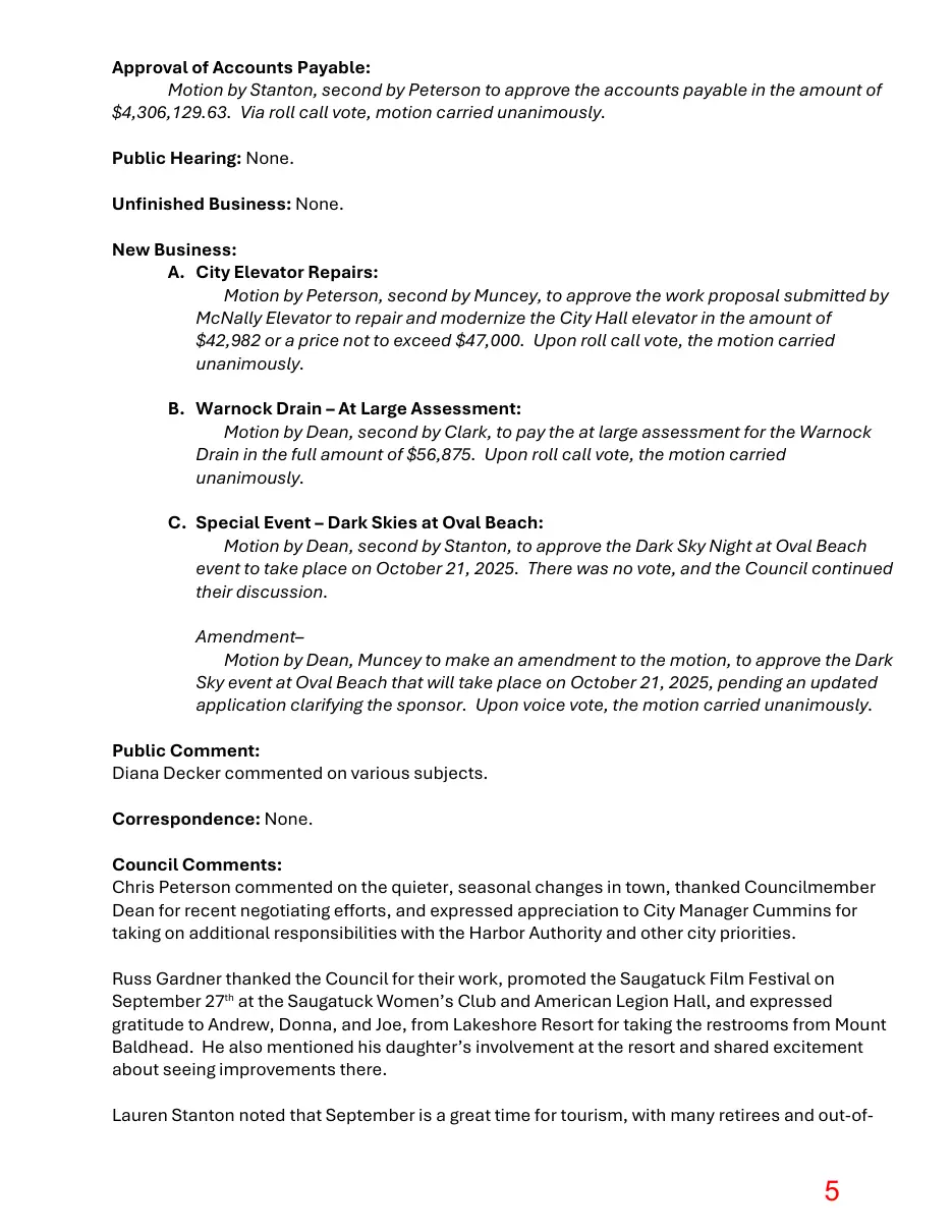 Page 5 of the packet; its text follows