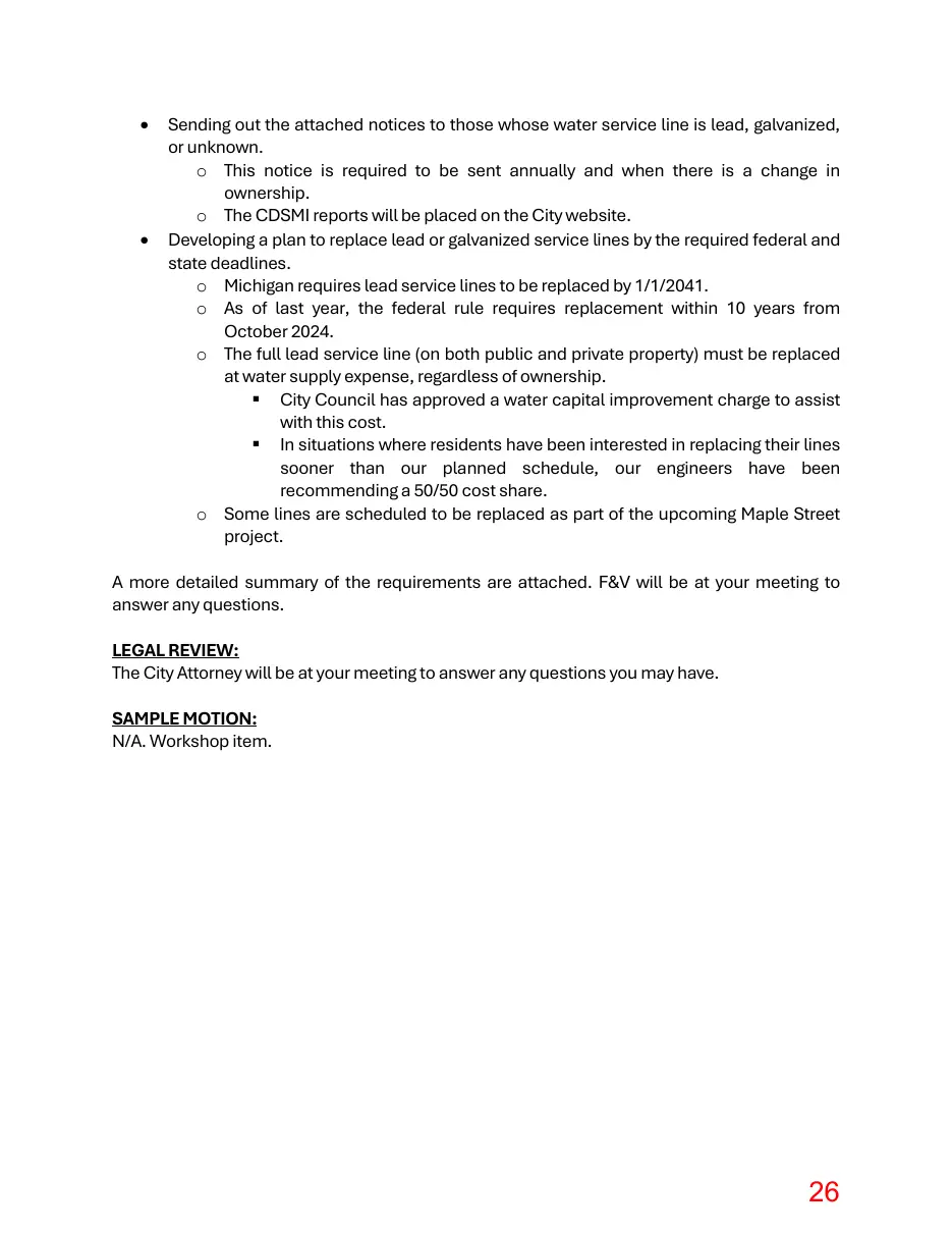 Page 26 of the packet; its text follows