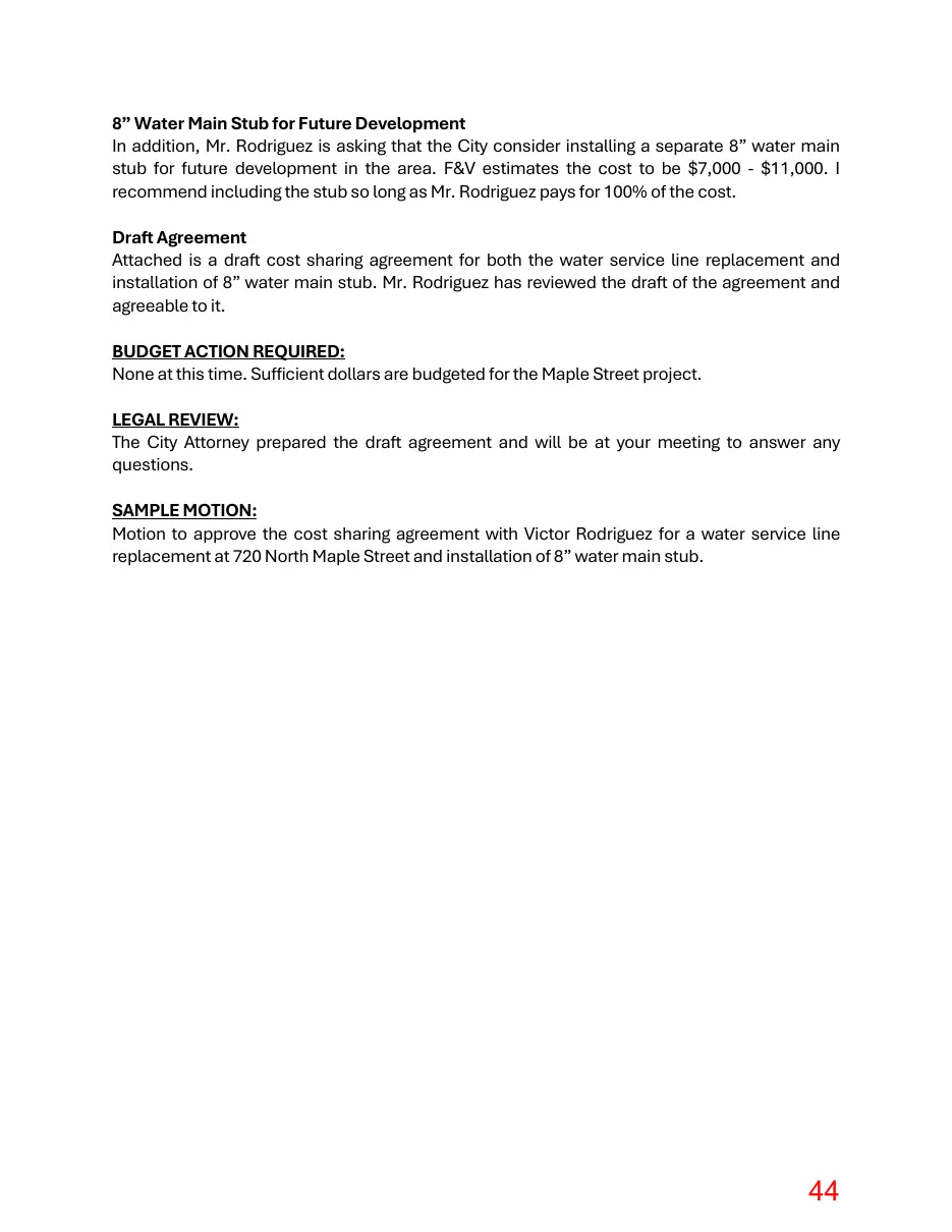 Page 44 of the packet; its text follows