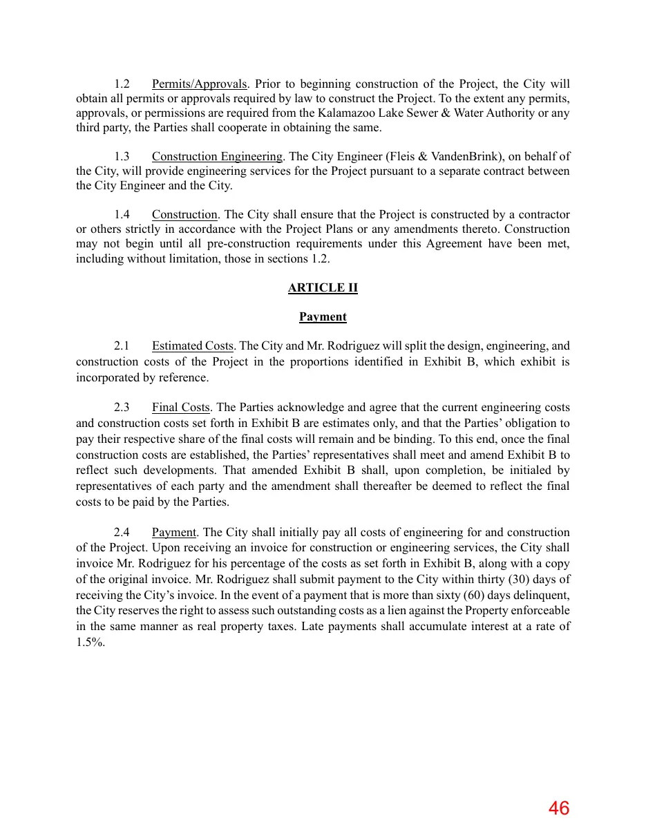 Page 46 of the packet; its text follows