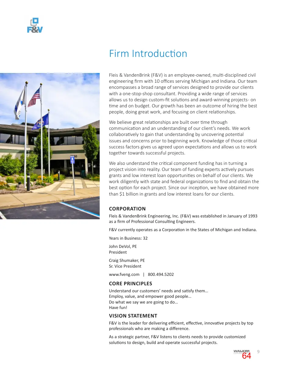 Page 64 of the packet; its text follows