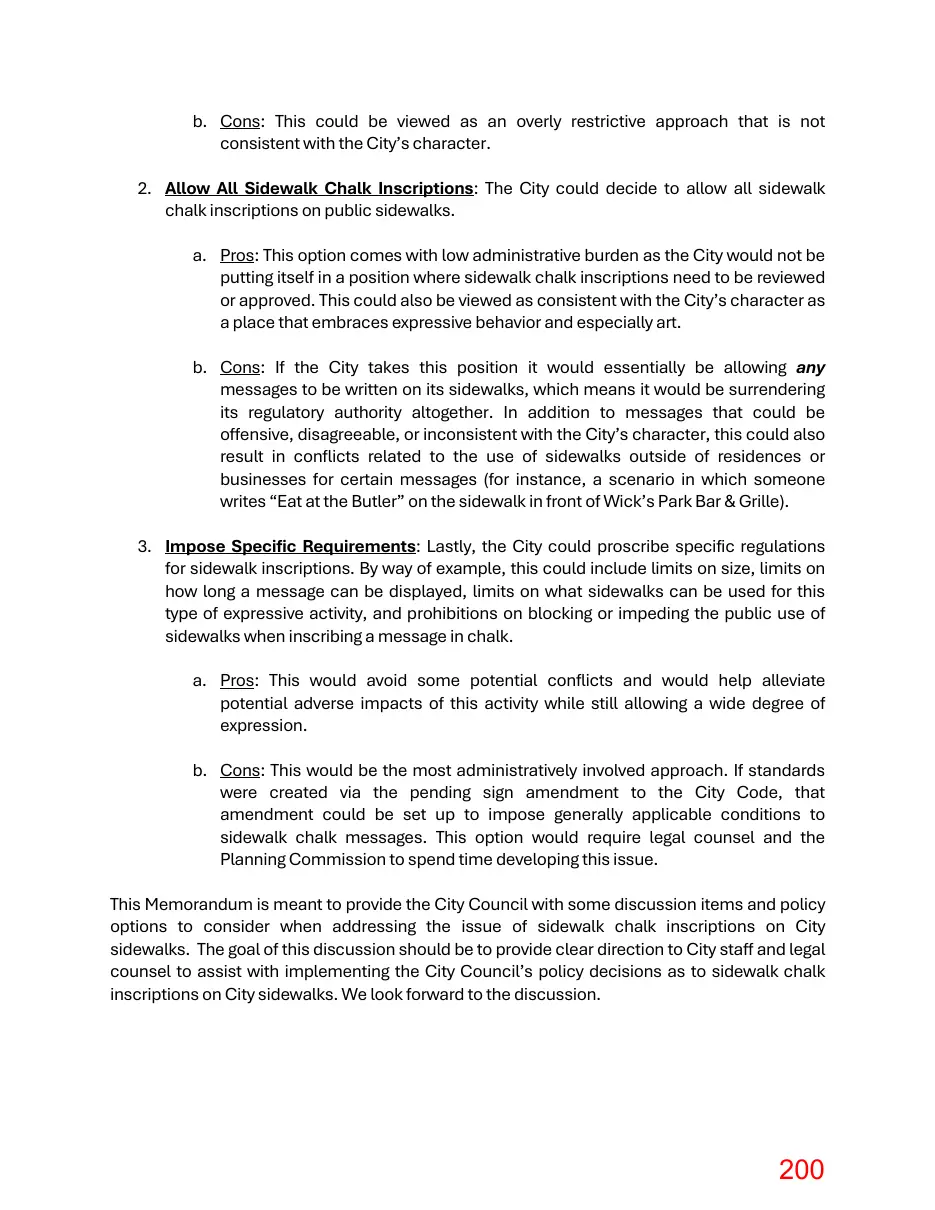 Page 200 of the packet; its text follows