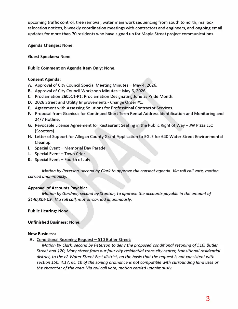Page 3 of the packet; its text follows