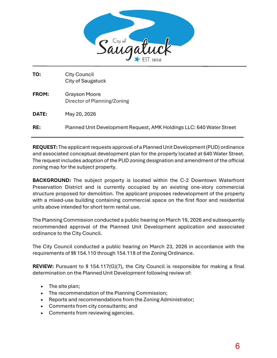 Page 6 of the packet; its text follows