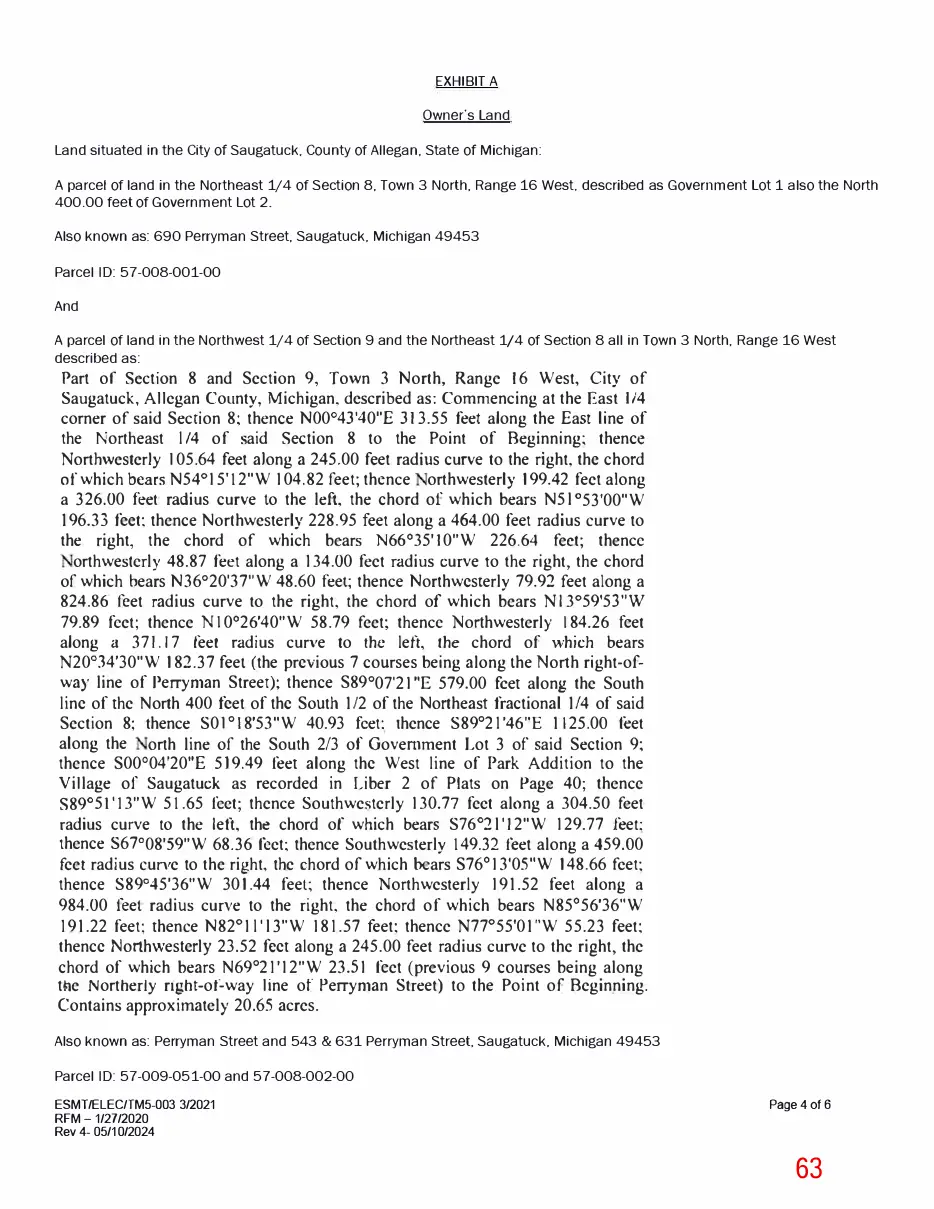 Page 63 of the packet; its text follows