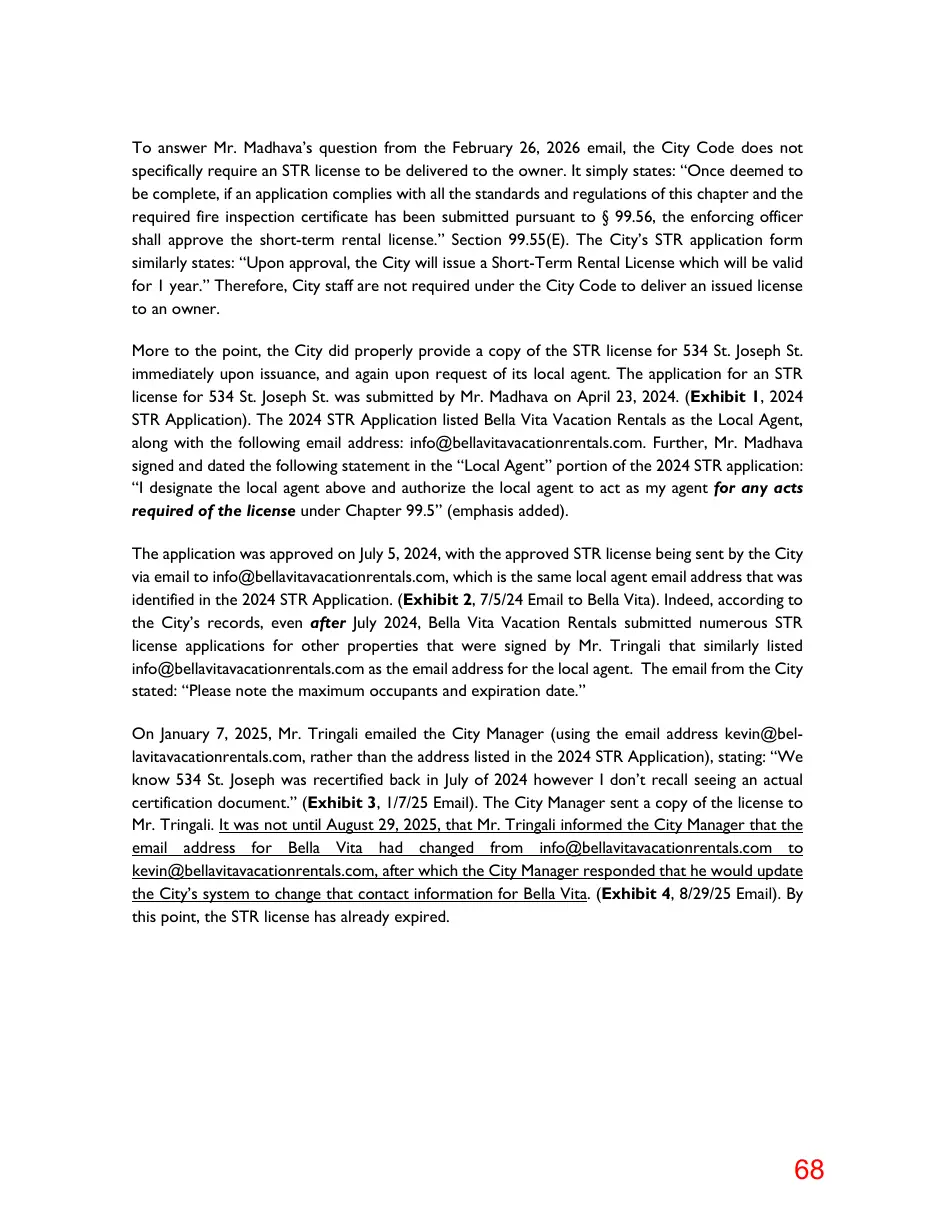 Page 68 of the packet; its text follows