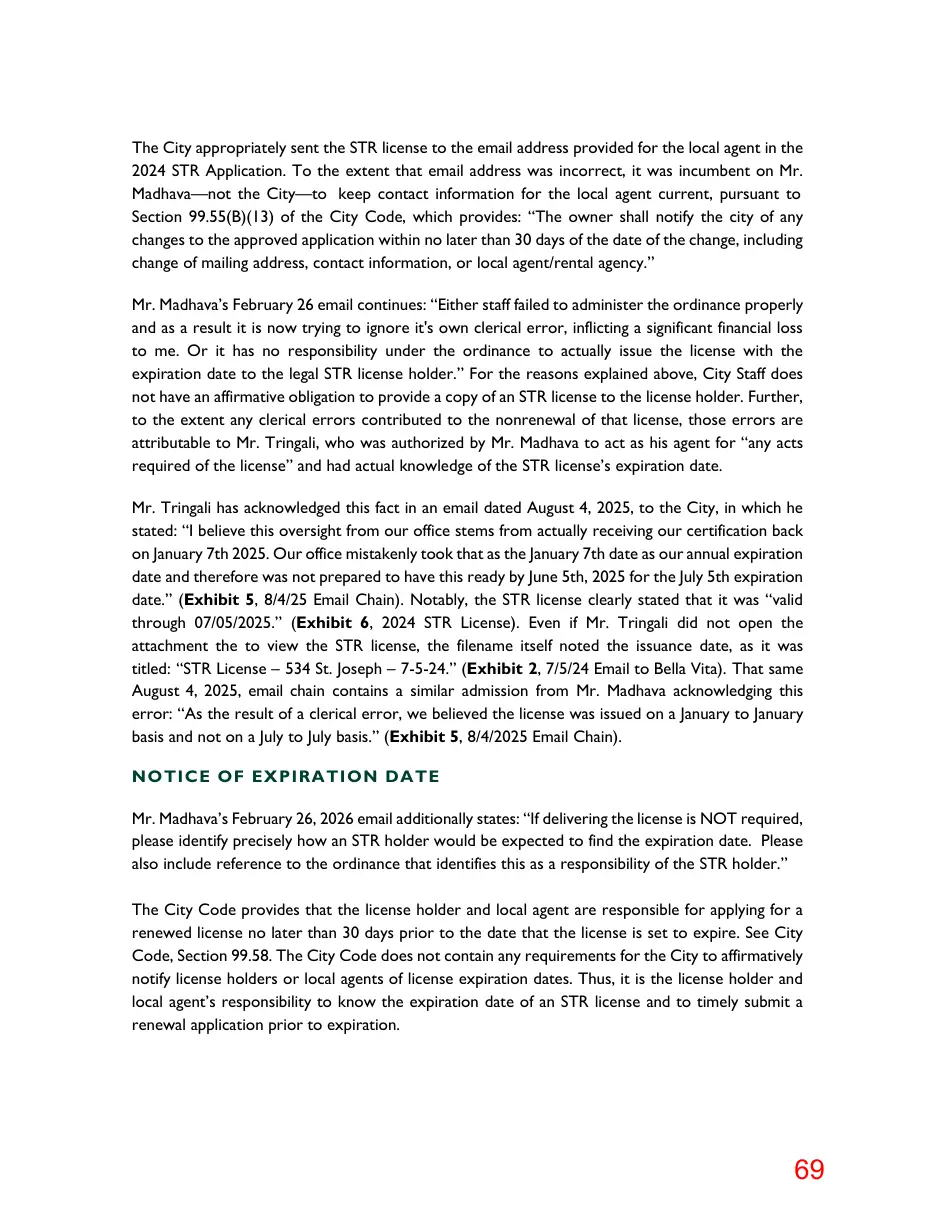 Page 69 of the packet; its text follows