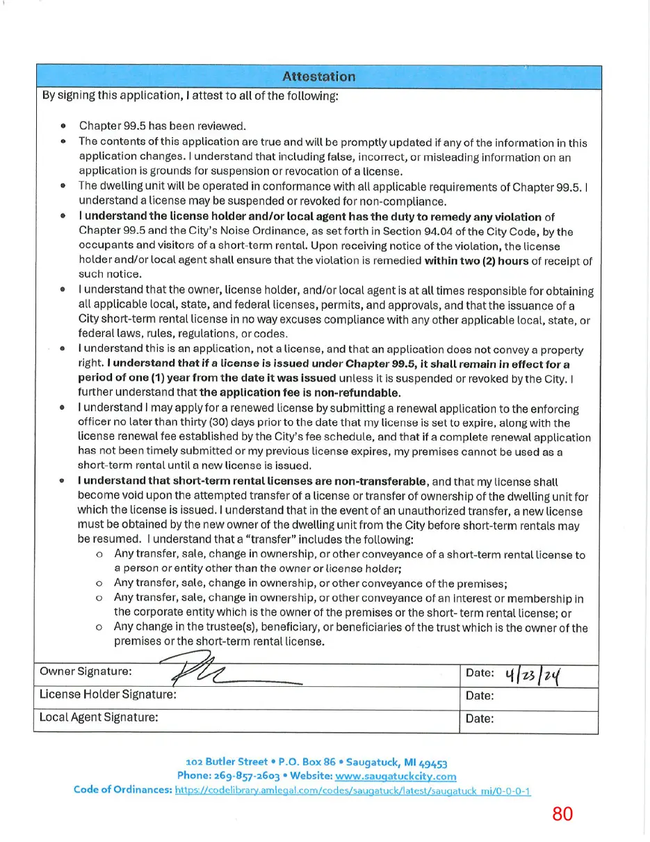 Page 80 of the packet, a scanned page