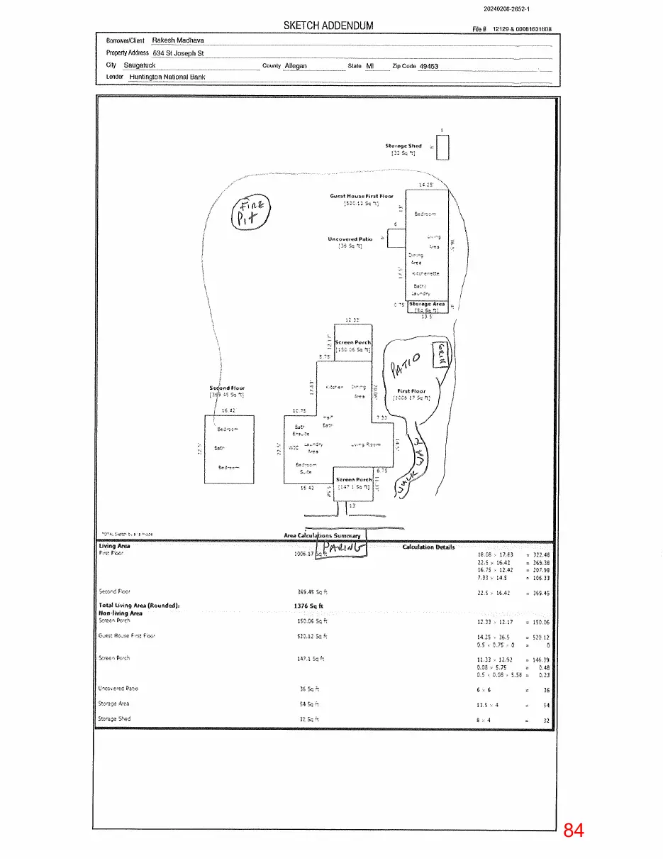 Page 84 of the packet, a scanned page