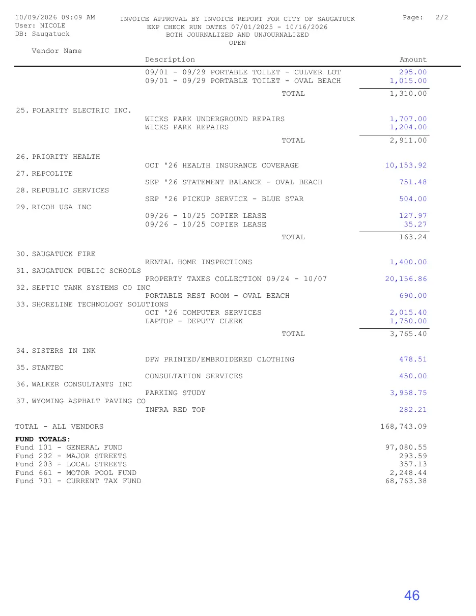 Page 46 of the packet; its text follows