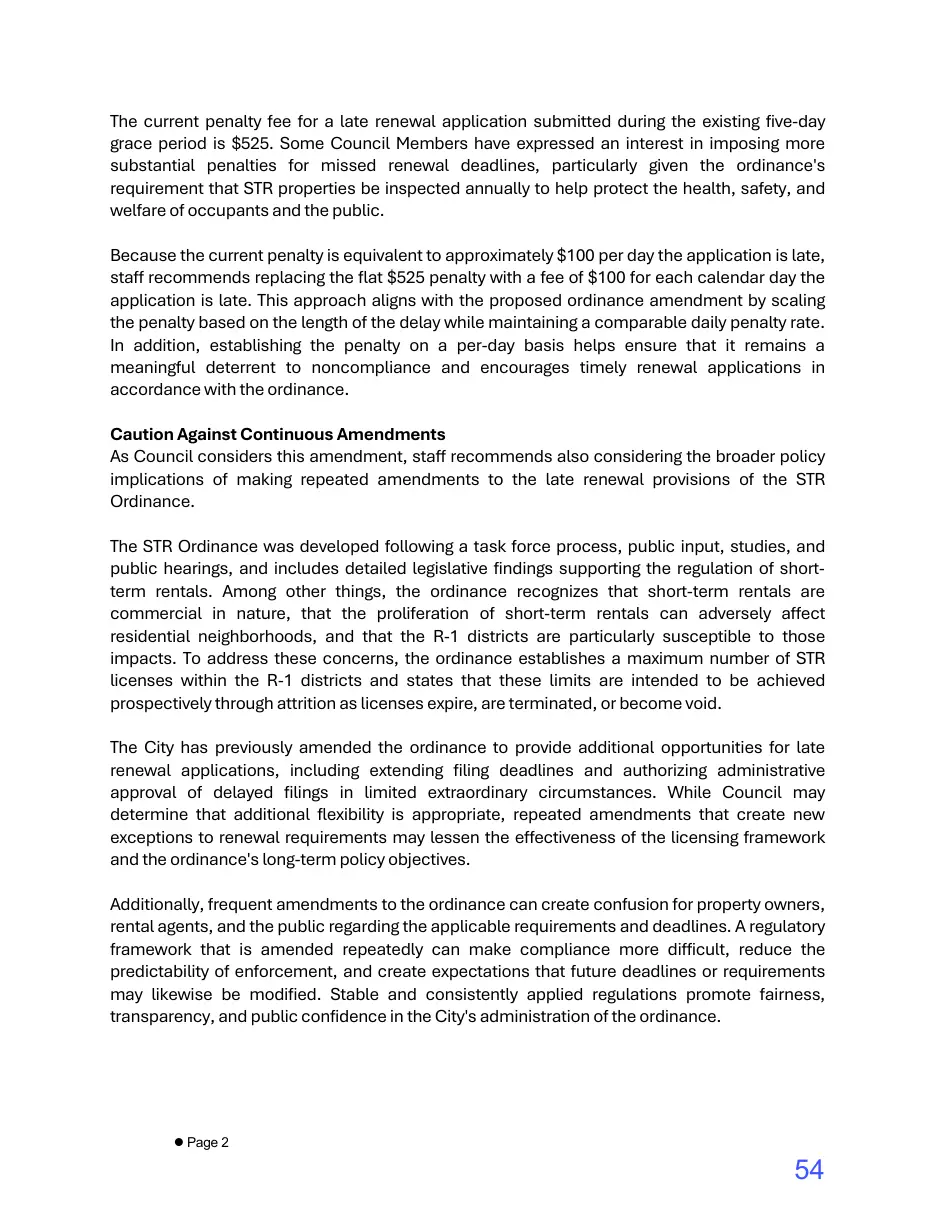 Page 54 of the packet; its text follows