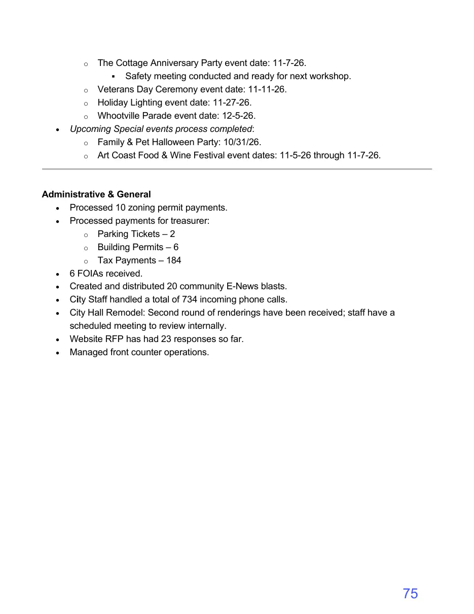 Page 75 of the packet; its text follows
