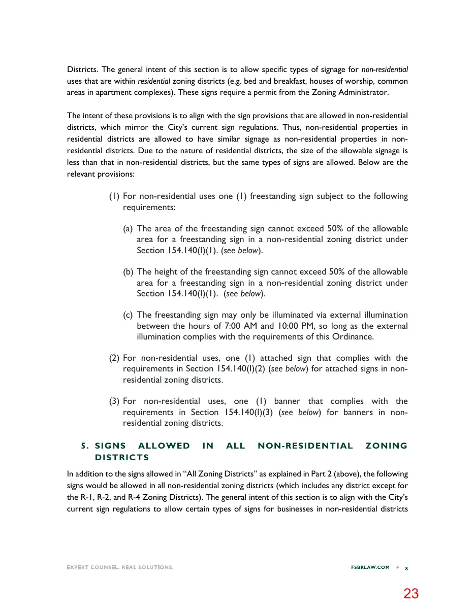 Page 23 of the packet; its text follows