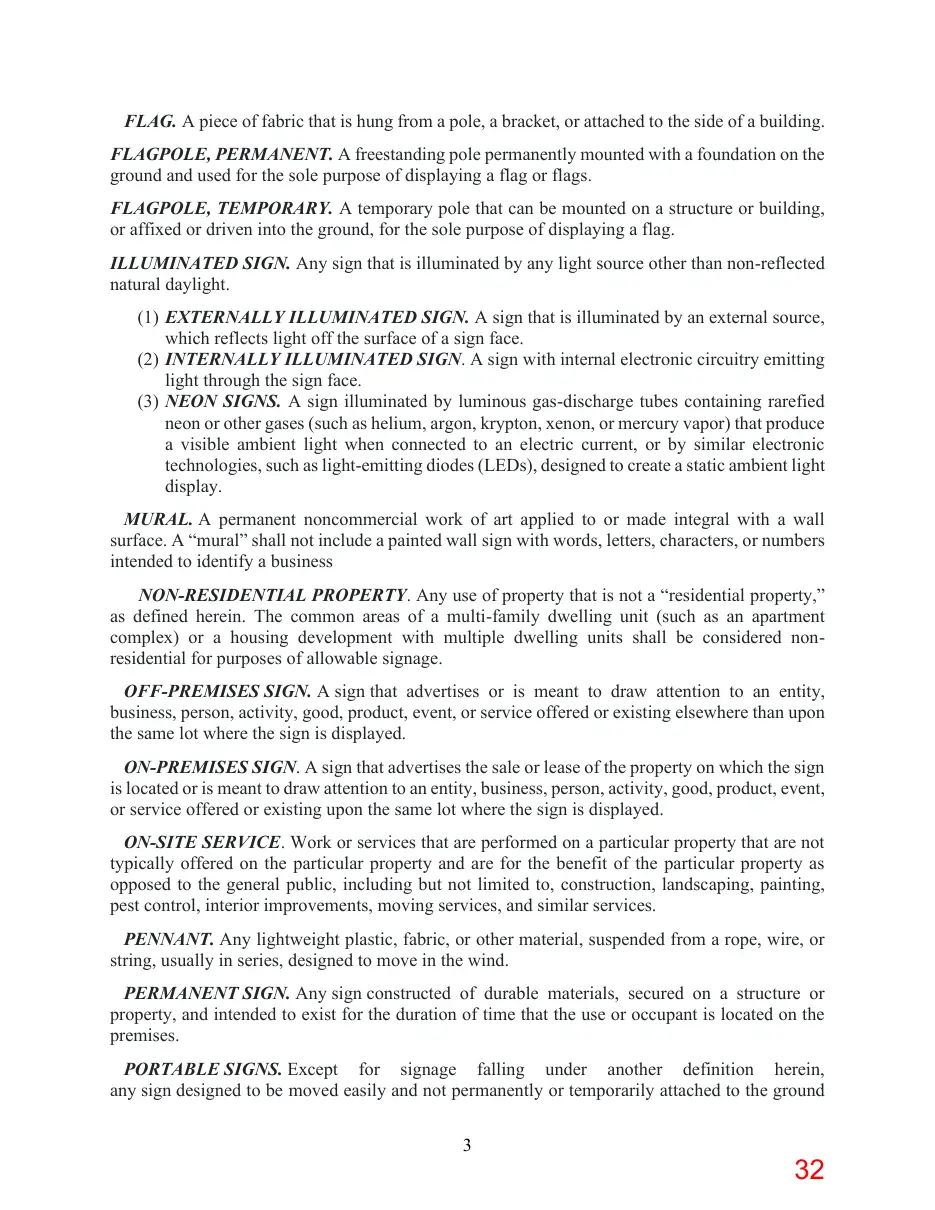 Page 32 of the packet; its text follows