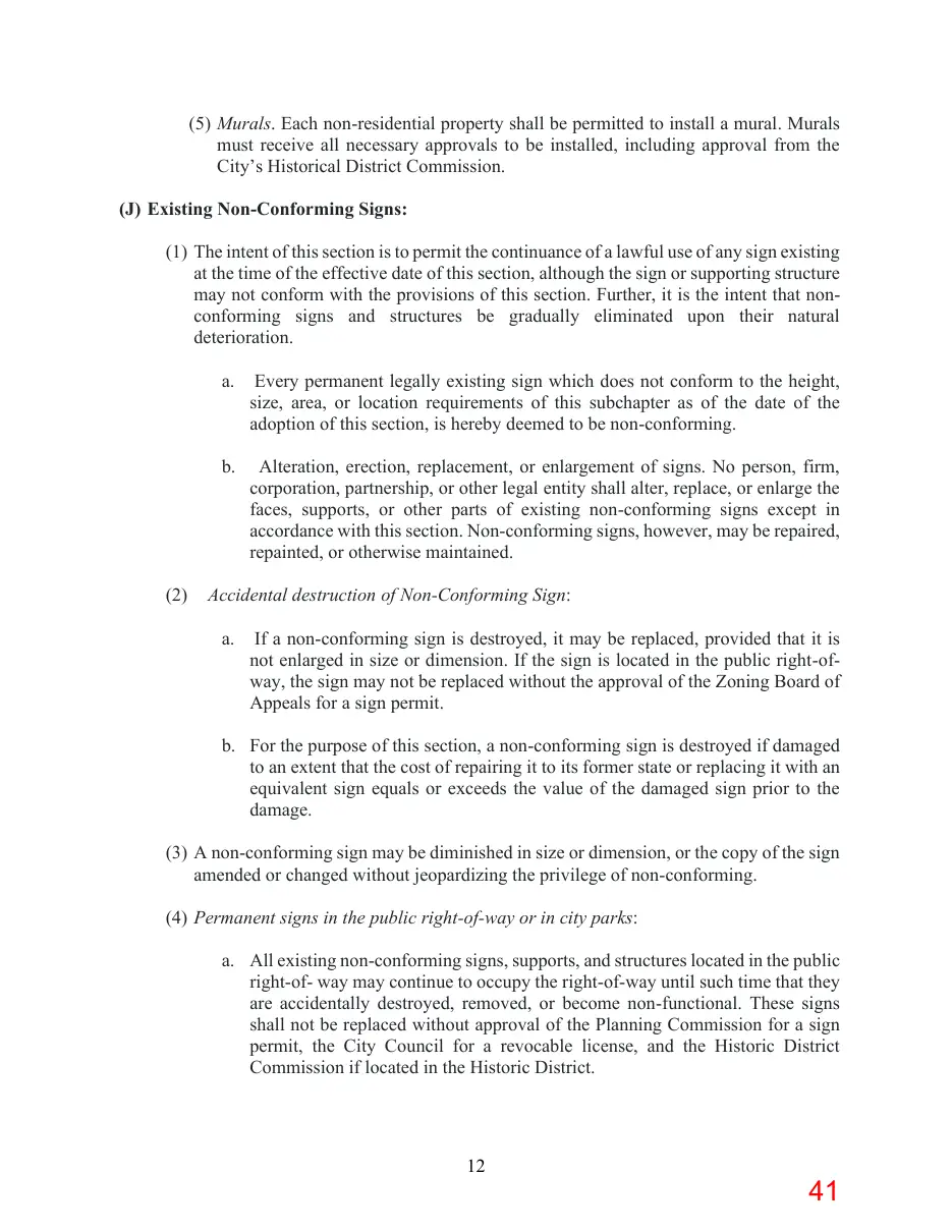 Page 41 of the packet; its text follows