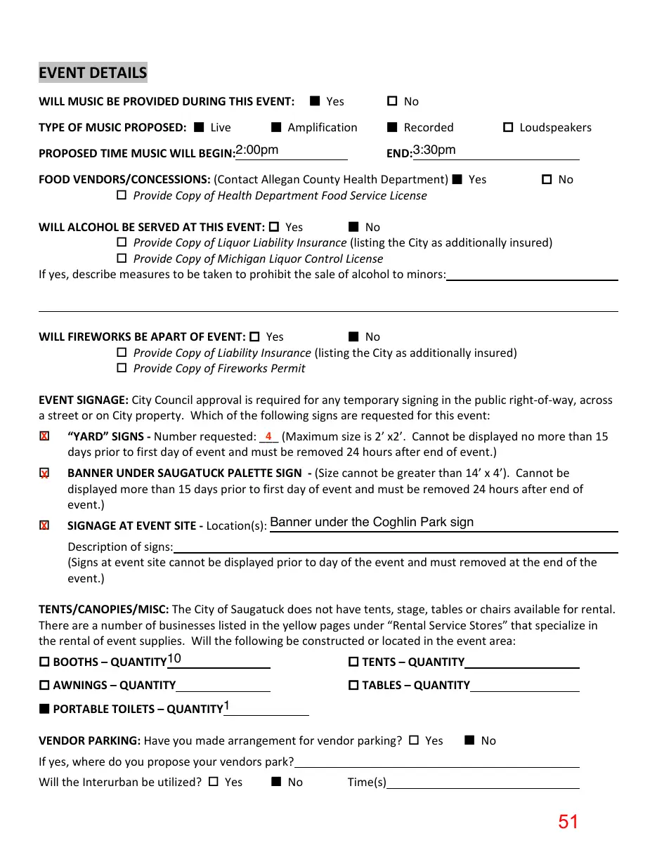 Page 51 of the packet; its text follows