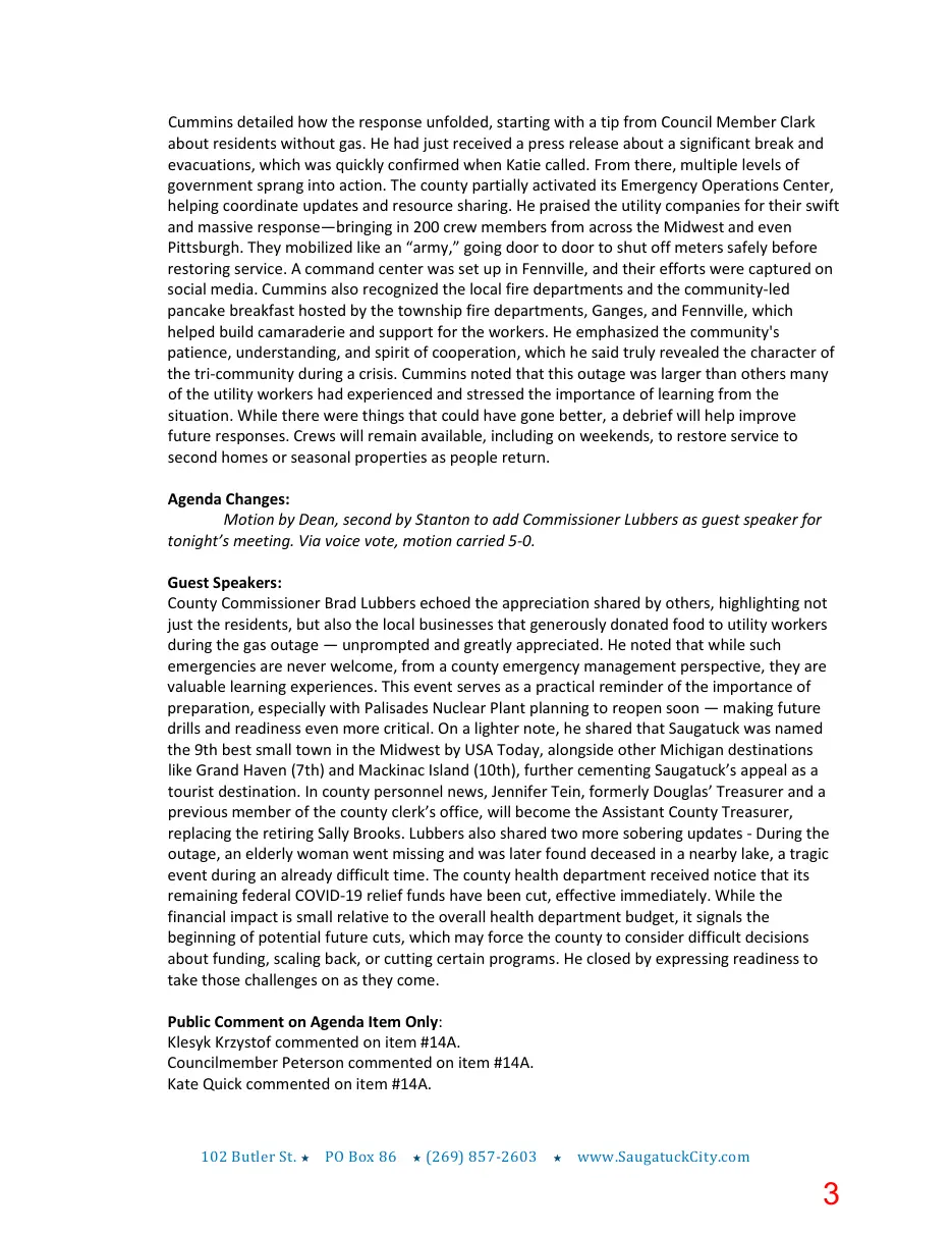 Page 3 of the packet; its text follows