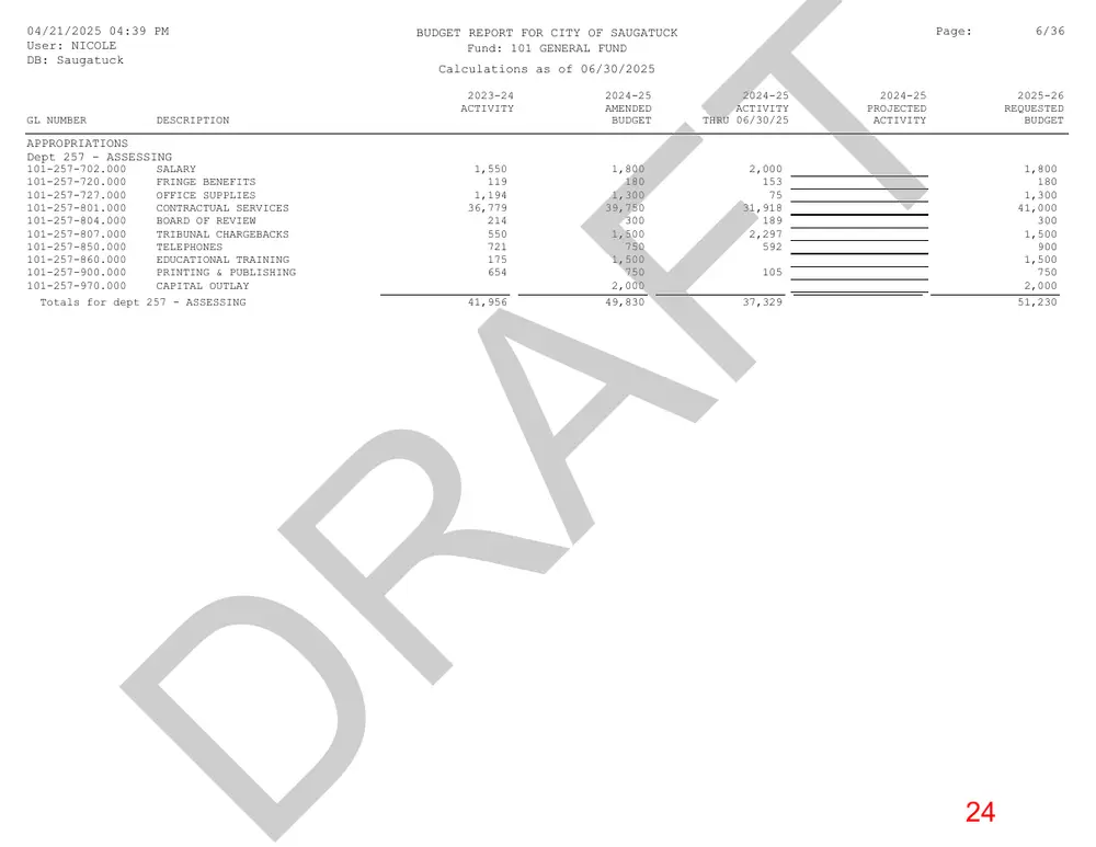 Page 24 of the packet; its text follows